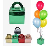 Godfather 20pcs Cupcake Boxes, Godfather Cardboard Packaging Box Individual Bakery Boxes Carrier with Handle for Wedding Birthday Party Favors Baby Showers Kids Cookies (Green Metallic)
