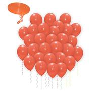Godfather Balloons Air Filling Plain Balloons For Birthday Wedding Or Party Decorations With 10 Meter Ribbon Send Randomly (Orange, 10 Inches Pack 25)