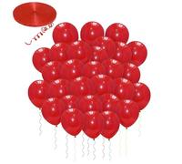 Godfather Balloons Air Filling Plain Balloons For Birthday Wedding Or Party Decorations With 10 Meter Ribbon Send Randomly (Red, 12 Inches Pack Of 20)