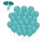 Godfather Balloons Air Filling Plain Balloons For Birthday Wedding Or Party Decorations With 10 Meter Ribbon Send Randomly (Lake Blue, 5 Inches Pack Of 30)