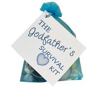 Godfather Christening Gift favour. Novelty Keepsake Survival Kit.