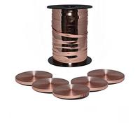 Godfather Curling Ribbon 5mm Metallic Multicolor Balloon String Gift Wrapping Ribbon for Christmas Wedding Flower Gift Wrapping Party Decor Ribbon (Rose Gold, 50 Meter)