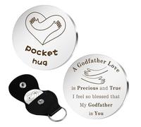Godfather Gifts Easter Gifts For Godfather God Fathers Gifts Godparent Gifts Godparents Gift Birthday Gifts For Godfather Pocket Hug Fathers Day For Godfather Keyring Thank You Gifts For Godfather