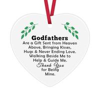 Godfather Gifts for Men Godfather Christmas Ornament Godfather Proposal Gifts Father's Day Birthday Thanksgiving Baptism Gifts for Godfather New Godfather