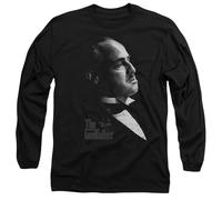Godfather Graphic Vito Mens Long Sleeve T Shirt, Black, X-Large