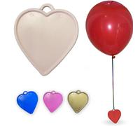 Godfather Heart Shaped Balloon Weight Plastic Balloons Weights Reusable Helium Balloon Weights for Parties Birthday Celebration Decoration (Baby Pink, Pack of 20)