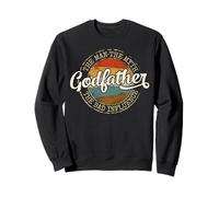 Godfather Man Myth Bad Influence Vintage Stamp Fathers Day Sweatshirt