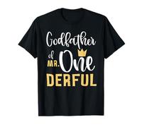Godfather of Mr Onederful 1st Birthday First One-Derful T-Shirt