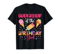 Godfather of The Birthday Girl Ice Cream Matching Family T-Shirt