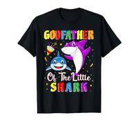 Godfather of The Little Shark Godson Shark Birthday Party Value Graphic T-Shirt