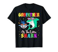 Godfather of The Little Shark Godson Shark Birthday Party Value Graphic T-Shirt