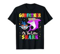Godfather of The Little Shark Godson Shark Birthday Party Value Graphic T-Shirt