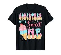 Godfather of The Sweet One Ice Cream Drip 1st Birthday Girl T-Shirt