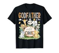 Godfather of The Wild One Jungle Animals 1st Birthday Boy T-Shirt