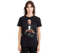 Godfather Painted Poster Ladies T Shirt, Black The Godfather Black S