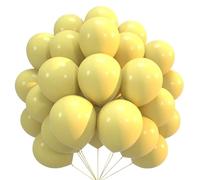 Godfather Pastel Party Balloons Thick Latex Balloon for Women Girls Birthday Party Baby Shower Graduation Anniversary Picnic Decorations Indoor Outdoor Use (Yellow, 10 Inches Pack of 100)