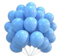 Godfather Pastel Party Balloons Thick Latex Balloon for Women Girls Birthday Party Baby Shower Graduation Anniversary Picnic Decorations Indoor Outdoor Use (Blue, 12 Inches Pack of 50)