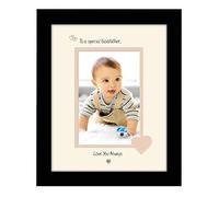 Godfather Photo Frame Special Godfather Love You Always Portrait 1074F Double Mounted Quality Gift (Black Finish Frame Cream Mount Beige Inside)