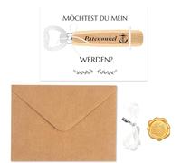 Godfather Questions - Bottle Opener *1 Would You Like to Be My Godfather Card *1 Envelope *1, Godfather Gift, Godfather Questions, Gift Godfather, Birth Christening Gifts for Godfather Men