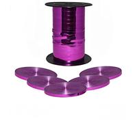 Godfather Shiny Curling Ribbon 5mm Metallic Multicolor Balloon String Gift Wrapping Bow Ribbon for Christmas Wedding Flower Gift Wrapping Party Decor (Fuchsia Pink, 100 Meter)