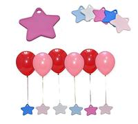 GODFATHER Star Shaped Balloon Weight Plastic Balloons Weights Reusable Helium Balloon Weights for Birthday, Baby Shower And Anniversary Celebration Decoration (Hot Pink, Pack of 10)