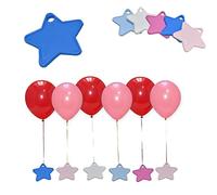 GODFATHER Star Shaped Balloon Weight Plastic Balloons Weights Reusable Helium Balloon Weights for Birthday Baby Shower And Anniversary Celebration Decoration (Blue Pack of 10)
