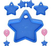 Godfather Star Shaped Balloon Weight Plastic Balloons Weights Reusable Helium Colorful Balloon Weights for Parties Birthday Celebration Decoration (Blue, Pack of 12)