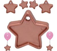 Godfather Star Shaped Balloon Weight Plastic Balloons Weights Reusable Helium Colorful Balloon Weights for Parties Birthday Celebration Decoration (Rose Gold, Pack of 25)