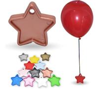 GODFATHER Star Shaper Helium Balloon Weights Heavy Star Shape Weights For Birthday Wedding Anniversary Baby Shower Dedorations (Rose Gold, Pack Of 15)