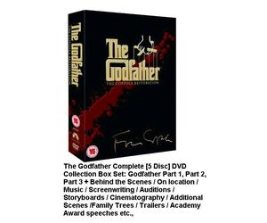 GODFATHER TRILOGY COMPLETE COLLECTION DVD PART 1 2 3 MOVIE FILM BOXSET UK Releas