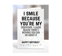 GodFathers Funny Birthday Card Gifts for him, her, Presents for Man, Women, Gifts for Men, Women, From Family and Friends, Joke, Silly, A5-234_99