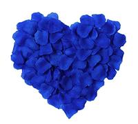 Godfathger 400 pcs Blue Rose Petals Valentine Artificial Silk Petals Flower Decoration Confetti for Romantic Scenes Wedding Anniversary, Confession Bedroom, Birthday Decoration