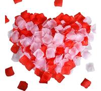 Godfathger 400pcs Rose Petals Valentine Artificial Silk Petals Flower Decoration Confetti for Romantic Scenes Wedding Anniversary, Confession, Bedroom, Birthday Decoration