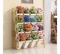 GODFSAHG Flower Display stand with Buckets, Flower Bouquet stand,Flower stand s for Outdoor Plants, Plant stand s for Florist, Garden, Patio