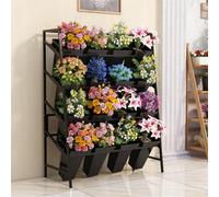GODFSAHG Flower Display stand with Buckets, Flower Bouquet stand,Flower stand s for Outdoor Plants, Plant stand s for Florist, Garden, Patio