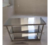 GODFSAHG Stainless Steel Table,Commercial Kitchen Work Table,3-Tier Kitchen Work Table with Adjustable Foot,the triangle is fixed to support,for Restaurant Warehouse Home Kitchen Garage