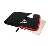 GODGETS Tablet Sleeve Neoprene Shockproof Bubble Protective Carrying Case Ultimate for Tablets eBook Readers,Black Red,8 Inch
