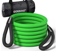 GODIAG 1" x 30ft Kinetic Recovery Rope | 46,500lbs Heavy Duty Green