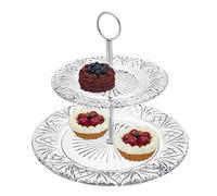 Godinger 2 Tier Platter Tray Server - Dublin Collection