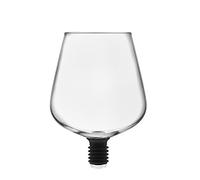 Godinger 22103 ChugMate Wine Glass Topper, The Goblet to Drink Straight from The Bottle, Borosilicate, Clear