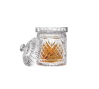 Godinger Canister Jar, Crystal Food Storage Jars with Lid - Dublin Collection, 8.5" Tall