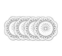 Godinger Crystal Dublin Canape Plates, Set of 4