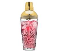 Godinger Dublin Cocktail Shaker, Martini Shaker, 17oz (Gold)