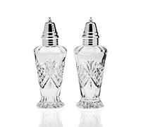 Godinger Dublin Salt and Pepper Shaker Set, Clear