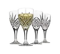 Godinger Dublin Wine Glasses, Stemmed White Wine Glass Goblets - 6.75oz, Set of 4
