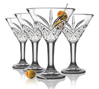 Godinger Martini Glasses, Cocktail Glasses, Martini Drinking Glasses, Crystal Cocktail Glass Set - Dublin Collection, Set of 4