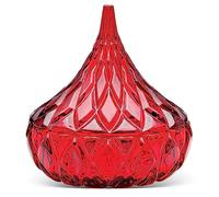 Godinger Red Crystal Hersheys Kiss Candy Dish