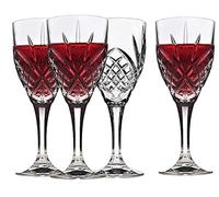 Godinger Wine Glasses, Stemmed Glass Goblets - Dublin Crystal, Set of 4