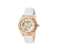 Godiva Automatic MOP Leather-Band Watch Empress White One Size