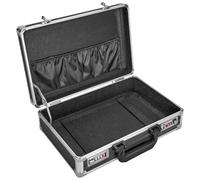 GODLONSEN Lockable Storage Box - 14.2 x 9.4 x 4.5 Inch, Document Storage, Briefcase for Men, File Organiser with Dual Combination Locks for Personal Items, Cash, Documents, Laptop - Black